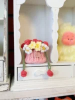 Crochet Floral Water Bottle Holder | Tumbler Carrier & Desk Decor - Image 5
