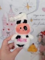 Crochet Baby Cow Plush | Kawaii Farmcore Bag Charm - Image 5