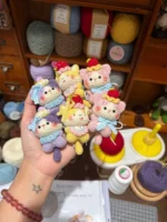 Crochet "Kitty Pastry" Bag Charm | Kawaii Cat Plush Keychain - Image 3