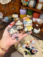 Crochet "Kitty Pastry" Bag Charm | Kawaii Cat Plush Keychain - Image 4