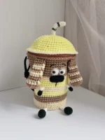 Crochet Boba Tea Dog Bag | Kawaii Milk Tea Cup Purse