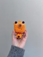 Crochet Giraffe AirPods 4 Case | Quirky Earbud Pouch - Image 6