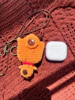 Crochet Giraffe AirPods 4 Case | Quirky Earbud Pouch - Image 3