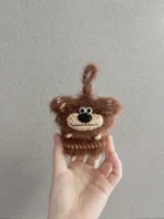 Crochet "Scruffy Pup" AirPods Case | Quirky Dog Earbud Pouch