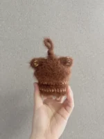 Crochet "Scruffy Pup" AirPods Case | Quirky Dog Earbud Pouch - Image 4