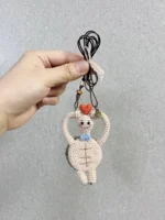 Crochet Turtle Mirror Necklace | Hidden Pocket Mirror Charm