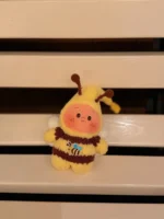 Crochet Bumblebee Plush Keychain | Quirky Bee Bag Charm - Image 4
