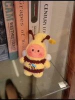 Crochet Bumblebee Plush Keychain | Quirky Bee Bag Charm - Image 6