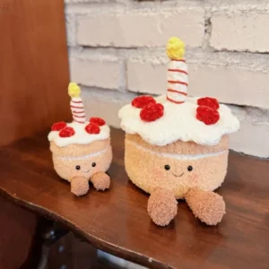 Crochet Birthday Cake | Quirky Bag Charm & Storage Box