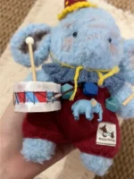 Knitted Drummer Elephant Plush | Artisan Heirloom Stuffed Animal - Image 2