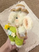 Knitted Spring Elephant Plush | Cottagecore Animal Stuffed Toy - Image 3
