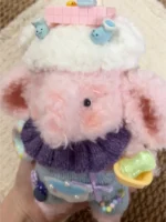 Knitted Spa Elephant Plush | Kawaii Bath Time Stuffed Animal - Image 3