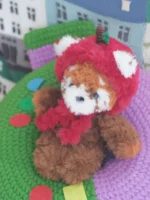 Crochet Red Panda Plush | Removable Apple Hood & Woodland Animal Toy - Image 3
