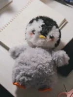 Crochet Fluffy Baby Penguin Plush | Chubby Snowball Animal Toy - Image 4