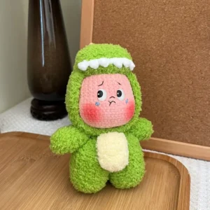 Crochet Crybaby Dinosaur Plush | Star Baby Dino Bag Charm