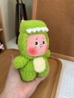 Crochet Crybaby Dinosaur Plush | Star Baby Dino Bag Charm - Image 3