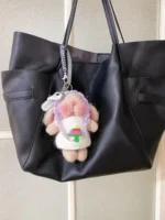 Knitted Birthday Cake Bunny Plush | Sleeping Rabbit Bag Charm (11cm) - Image 7