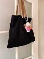 Knitted Carrot Forager Bunny Plush | Vintage Fair Isle Bag Charm (11cm / 15cm) - Image 7