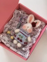 Knitted Sweet Cherry Bunny Plush | Coquette Fruit Bag Charm (11cm / 15cm)